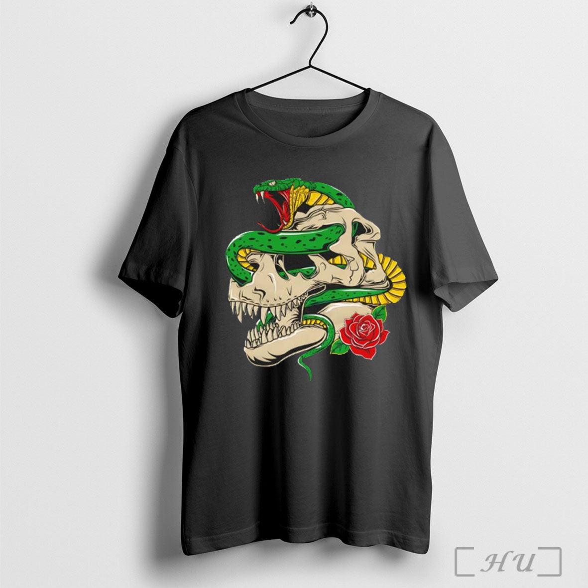 Officials Traditional T Rex Rose - Adult & Kids T-Shirts, Sweatshirts & Hoodies apparel design preview 1