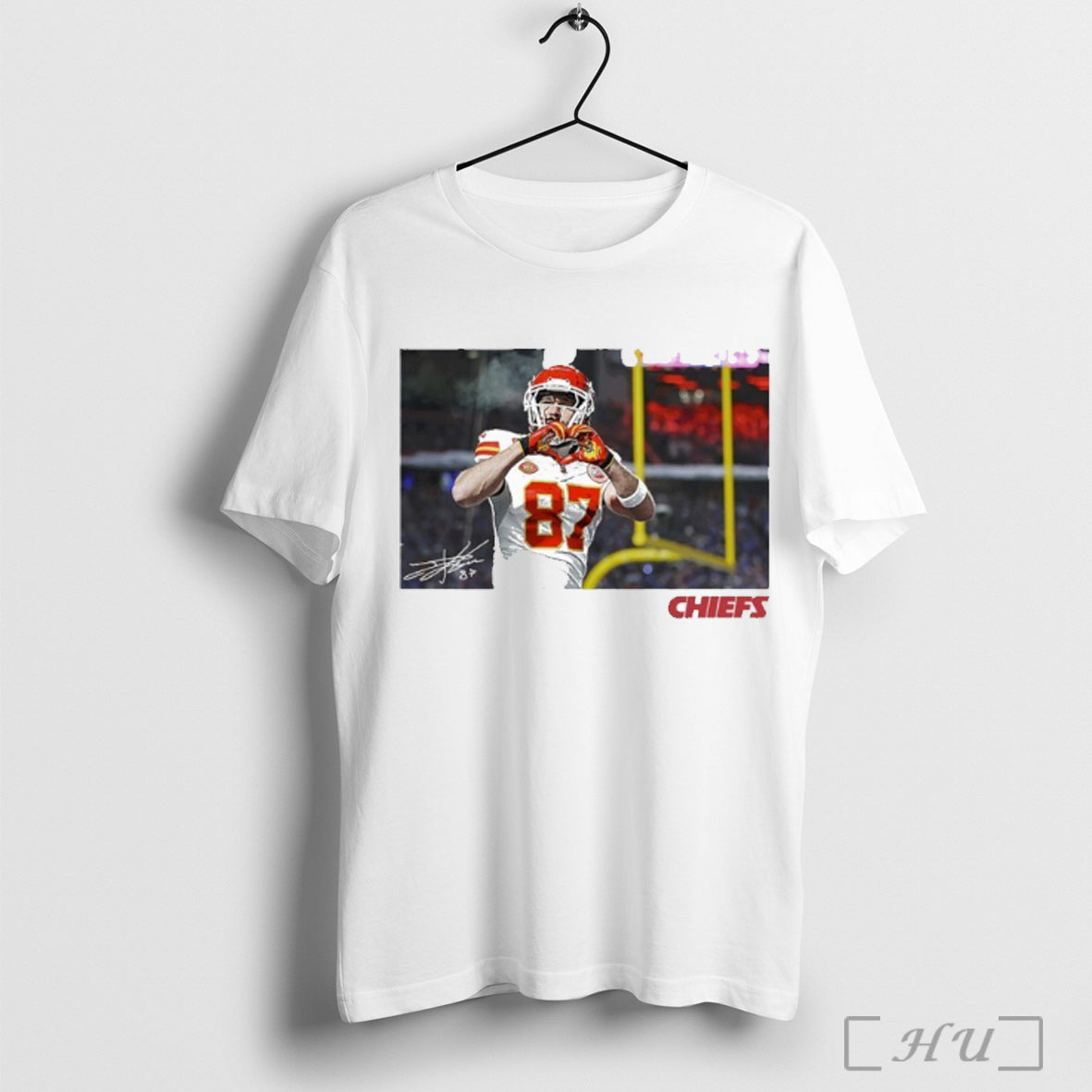 Officials Travis Kelce Kansas City Chiefs Hand Heart - Adult & Kids T-Shirts, Sweatshirts & Hoodies apparel design preview 1