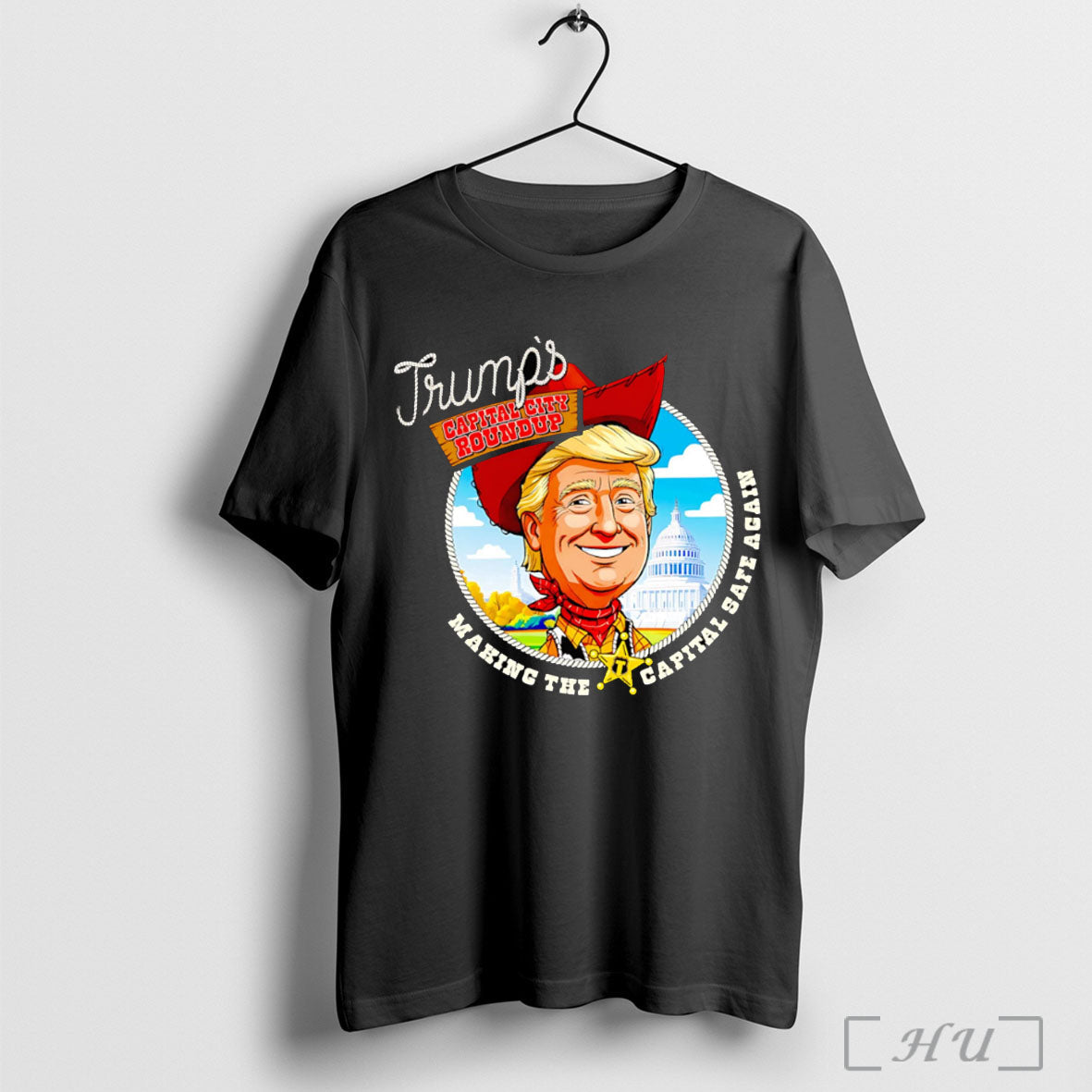 Officials Trumps Capital City Roundup Making The Safe - Adult & Kids T-Shirts, Sweatshirts & Hoodies apparel design preview 1