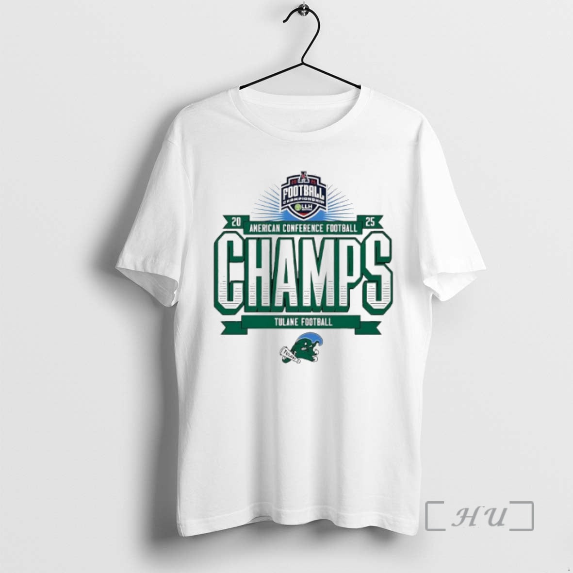 Officials Tulane Football 2025 Amercan Conference - Adult & Kids T-Shirts, Sweatshirts & Hoodies apparel design preview 1
