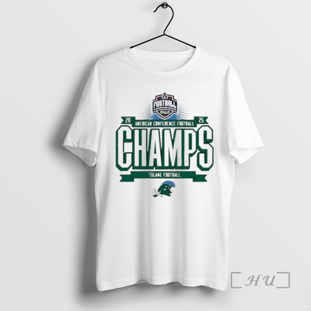 Officials Tulane Green Wave 2025 American Conference - Adult & Kids T-Shirts, Sweatshirts & Hoodies apparel design preview 1