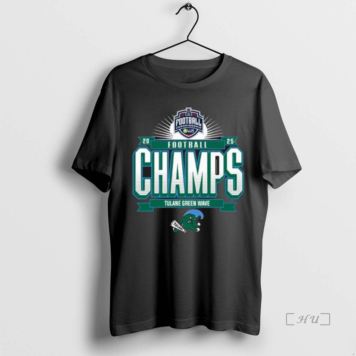 Officials Tulane Green Wave 2025 American Conference - Adult & Kids T-Shirts, Sweatshirts & Hoodies apparel design preview 1