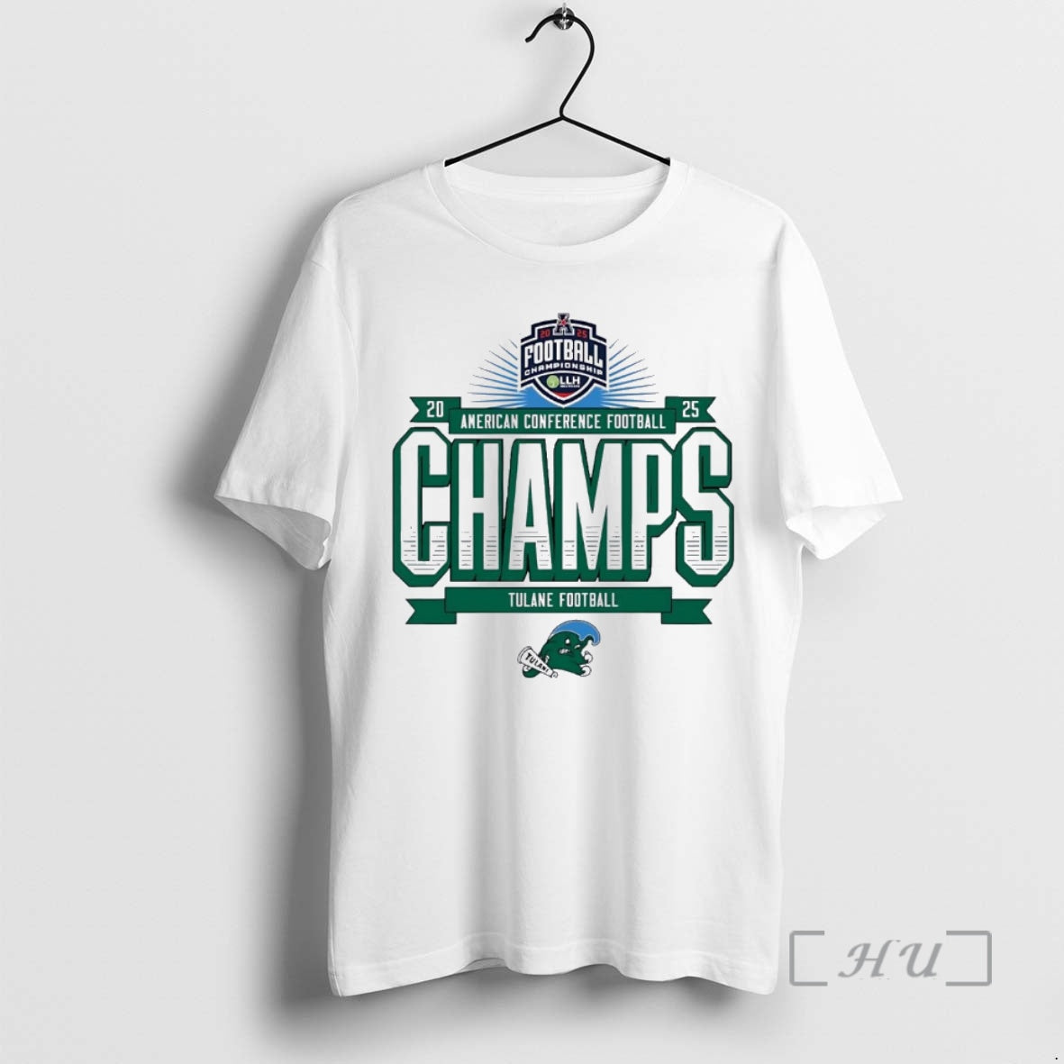 Officials Tulane Green Wave 2025 American Conference - Adult & Kids T-Shirts, Sweatshirts & Hoodies apparel design preview 1