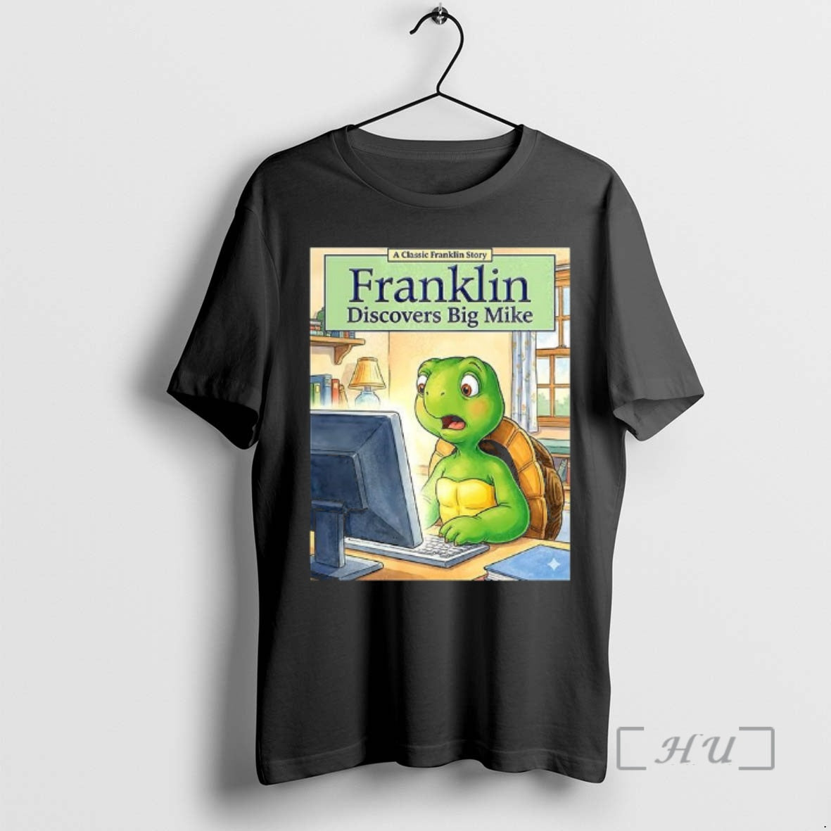 Officials Turtle Franklin Discovers Big Mike - Adult & Kids T-Shirts, Sweatshirts & Hoodies apparel design preview 1