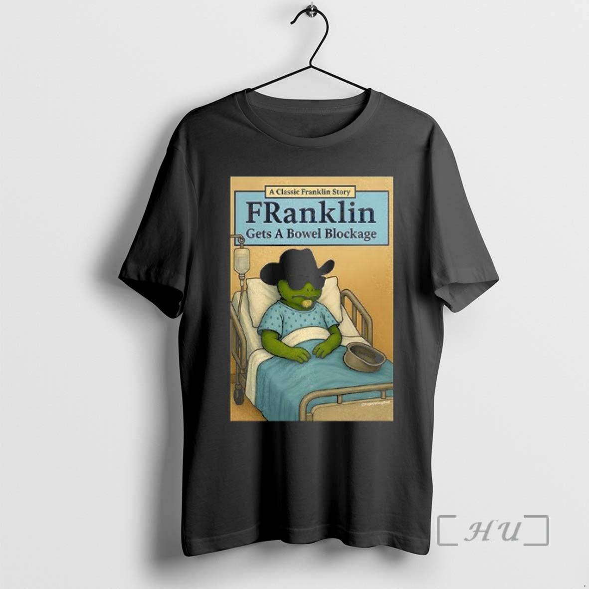 Officials Turtle Franklin Gets A Bowel Blockage - Adult & Kids T-Shirts, Sweatshirts & Hoodies apparel design preview 1