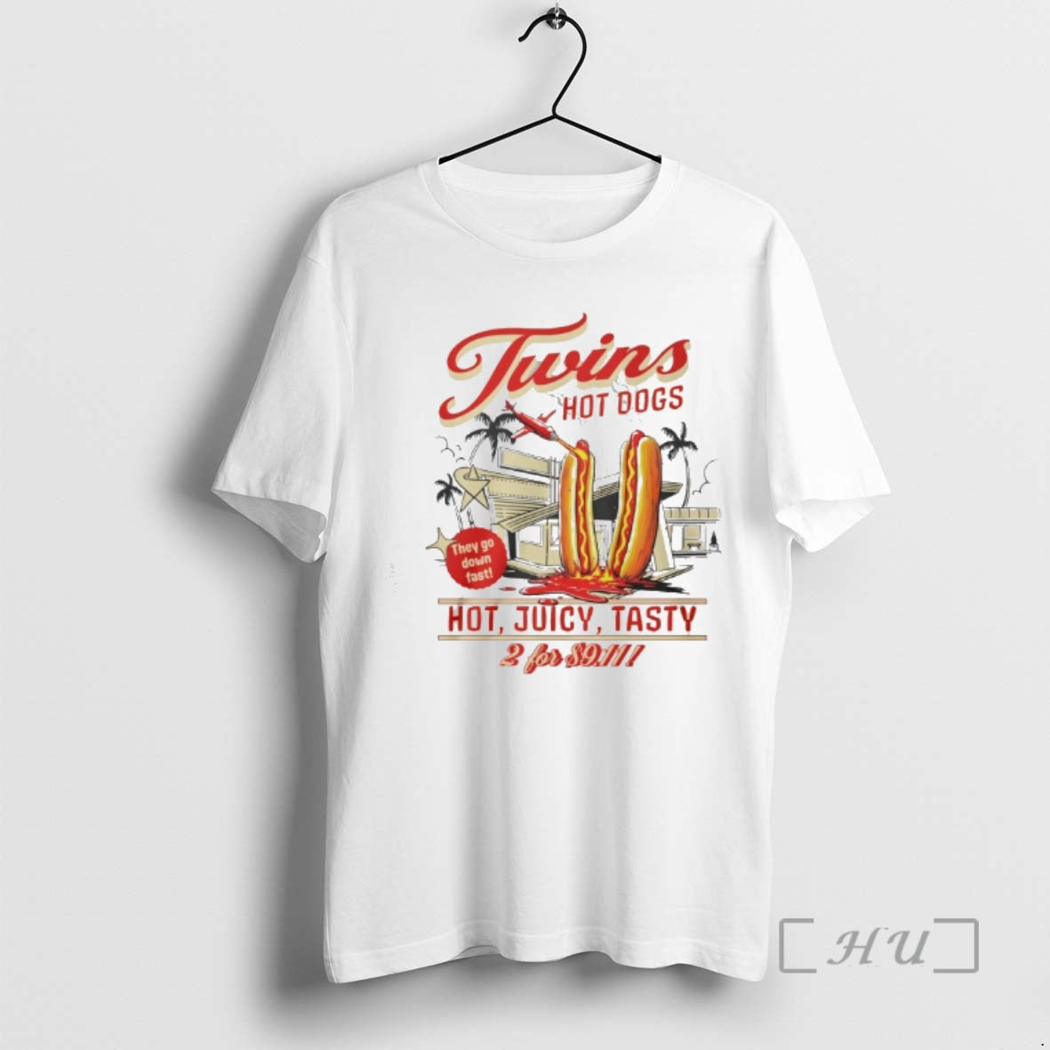 Officials Twins Hot Dogs Juicy Tasty - Adult & Kids T-Shirts, Sweatshirts & Hoodies apparel design preview 1