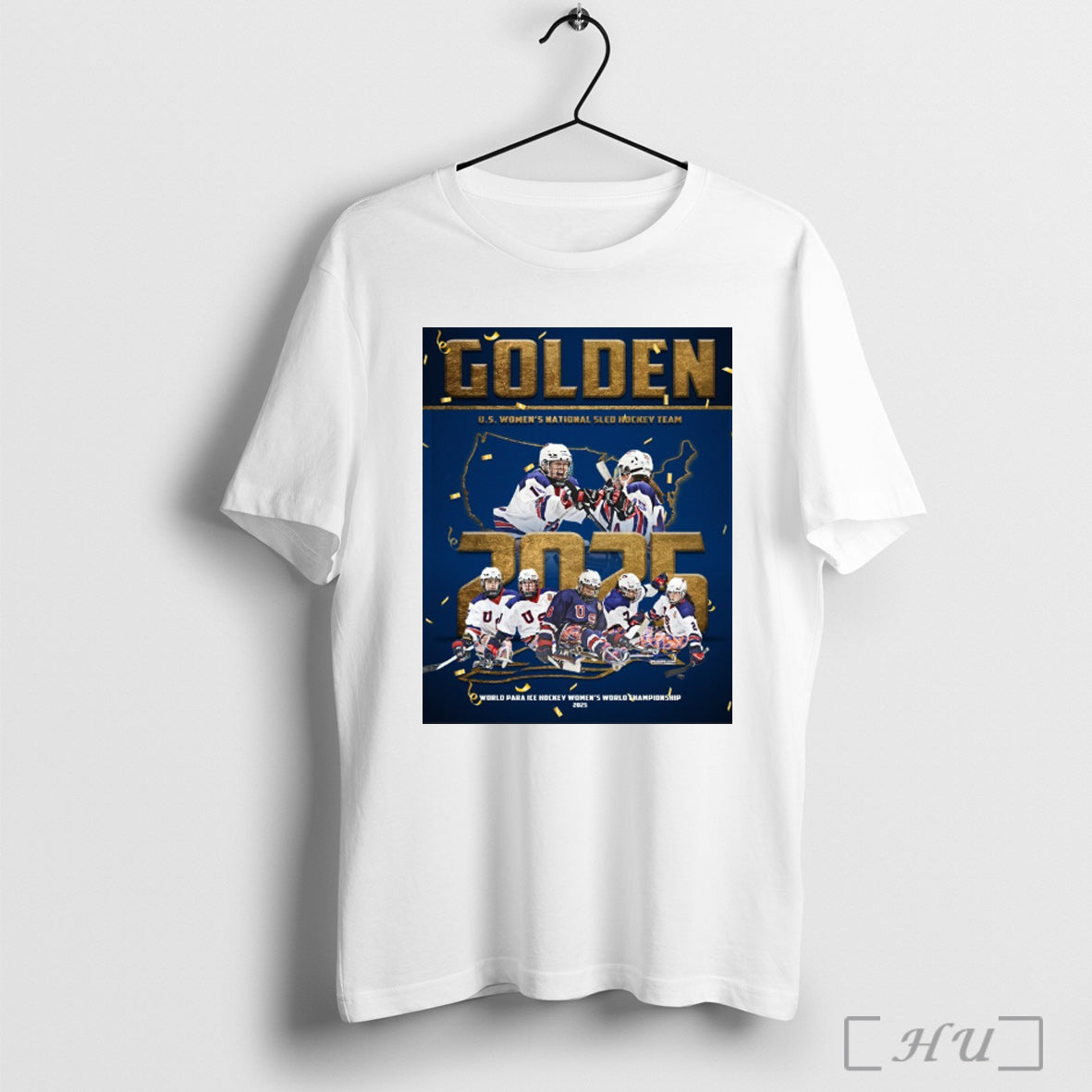 Officials U S Womens National Sled Hockey Team Golden - Adult & Kids T-Shirts, Sweatshirts & Hoodies apparel design preview 1