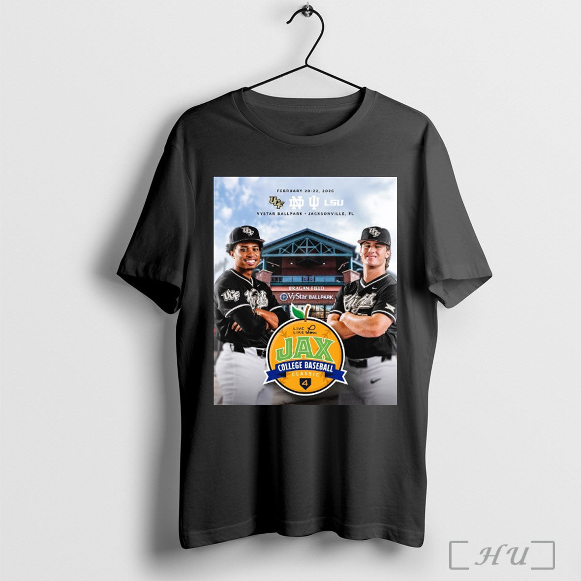 Officials Ucf Notre Dame Iu And Lsu 2026 Live Like - Adult & Kids T-Shirts, Sweatshirts & Hoodies apparel design preview 1