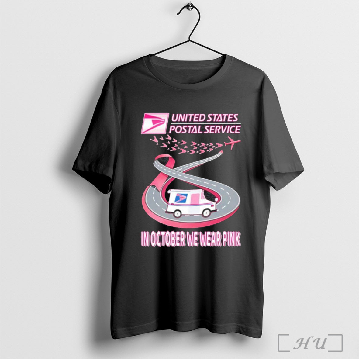 Officials Usps In October We Wear Pink - Adult & Kids T-Shirts, Sweatshirts & Hoodies apparel design preview 1