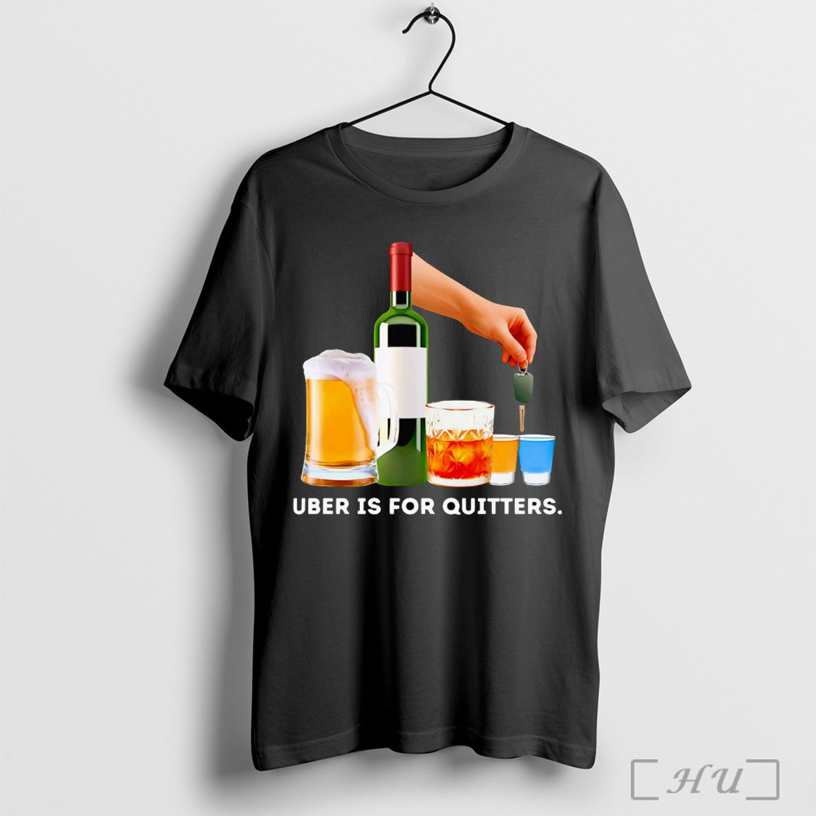 Officials Uber Is For Quitters - Adult & Kids T-Shirts, Sweatshirts & Hoodies apparel design preview 1
