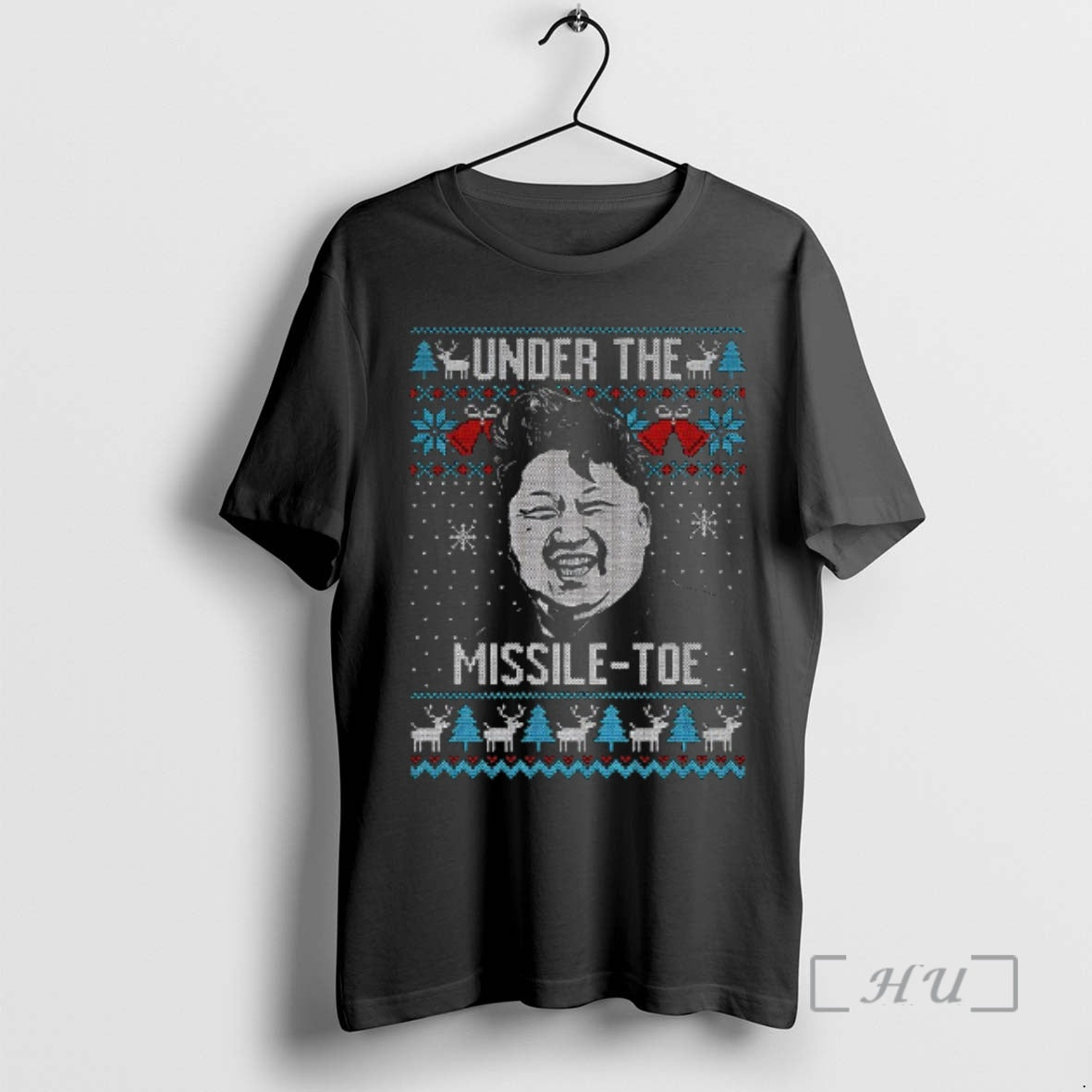 Officials Under The Missile Toe Kim Jong Un Ugly - Adult & Kids T-Shirts, Sweatshirts & Hoodies apparel design preview 1