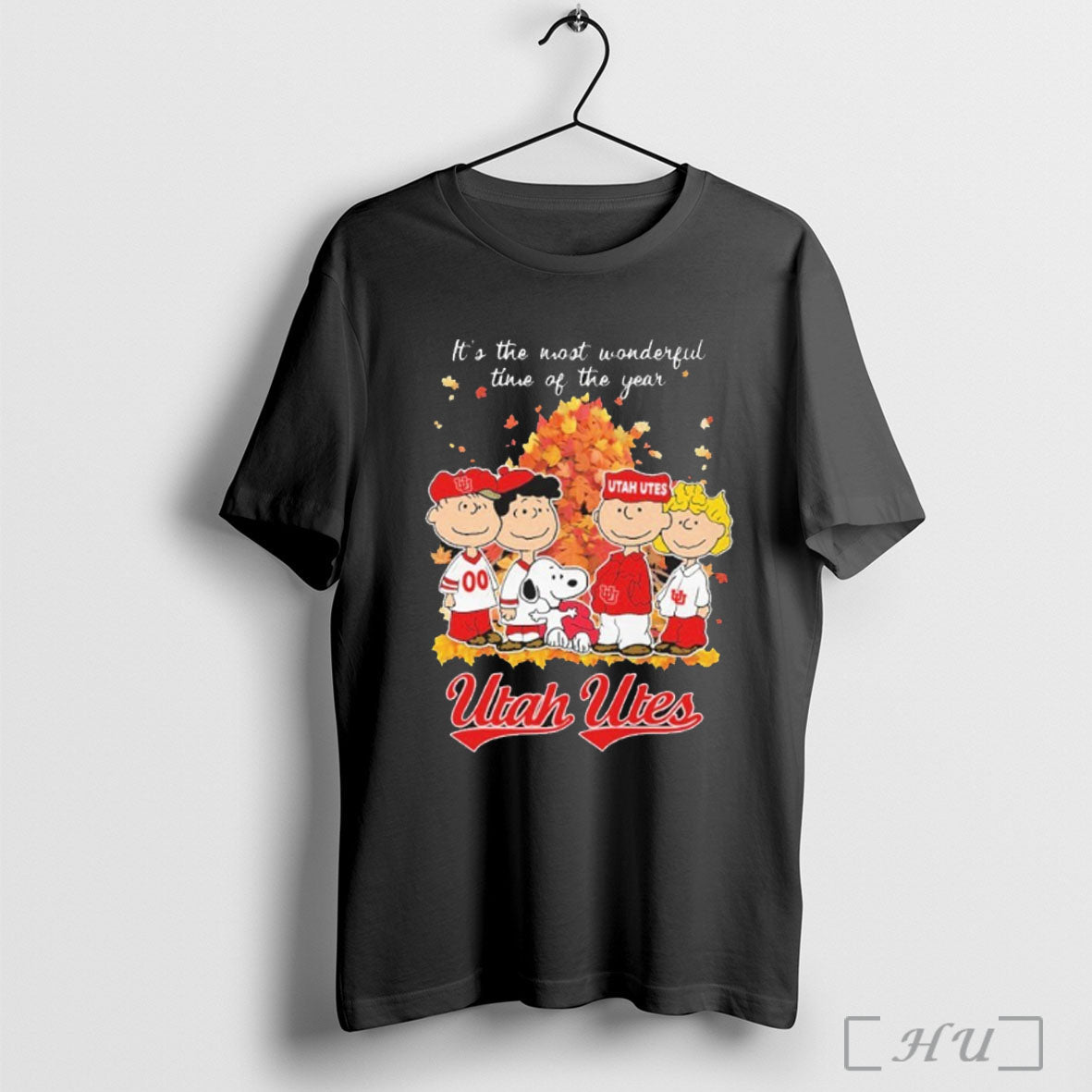 Officials Utah Utes And Peanuts Character Its The - Adult & Kids T-Shirts, Sweatshirts & Hoodies apparel design preview 1