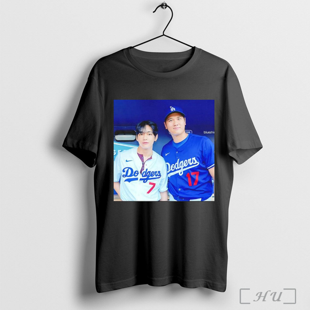 Officials V Bts And Shohei Ohtani Los Angeles Dodgers - Adult & Kids T-Shirts, Sweatshirts & Hoodies apparel design preview 1