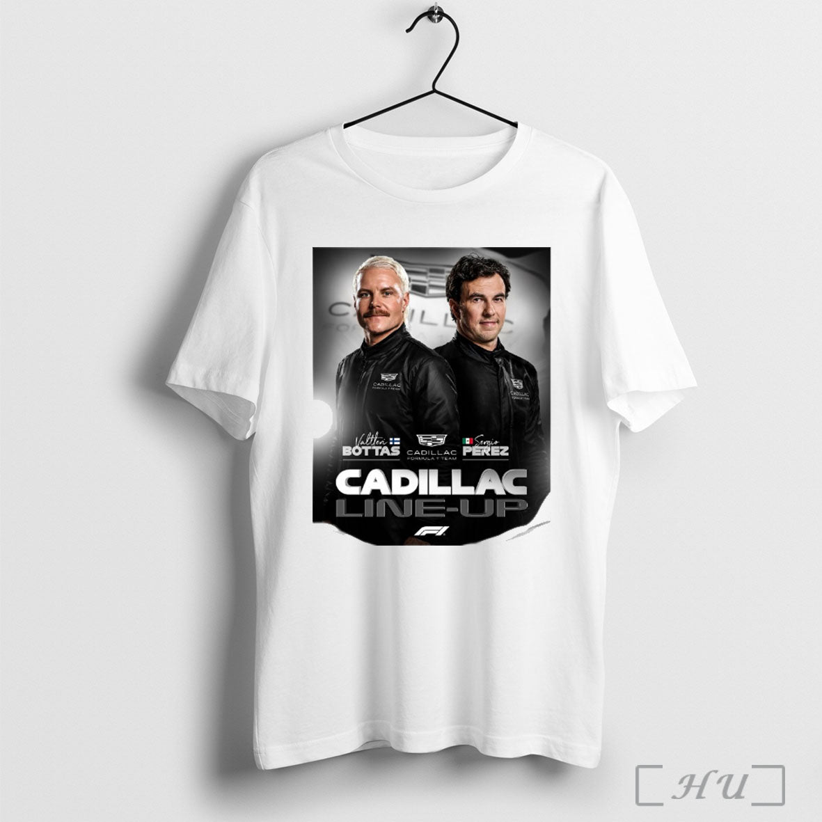 Officials Valtteri Bottas And Sergio Perez Cadillac - Adult & Kids T-Shirts, Sweatshirts & Hoodies apparel design preview 1