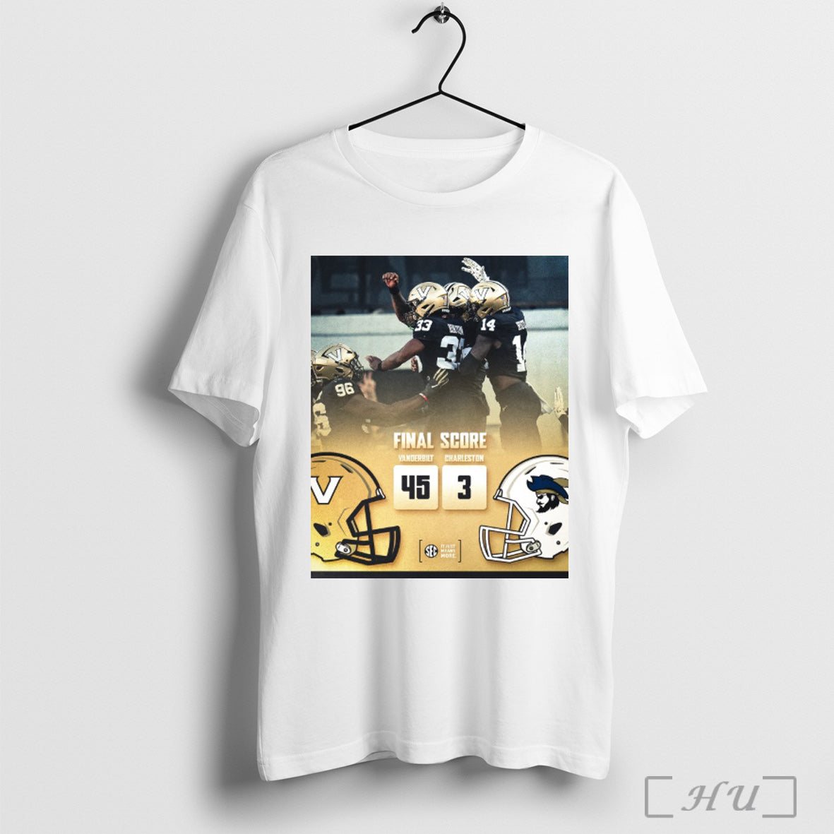 Officials Vanderbilt Commodores Defeated Charleston - Adult & Kids T-Shirts, Sweatshirts & Hoodies apparel design preview 1