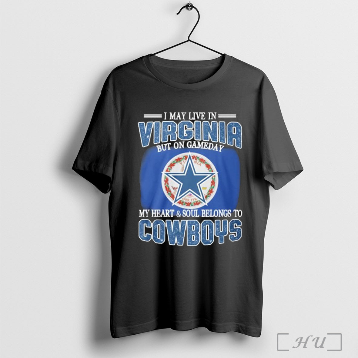Officials Virginia Cowboys Fans Gameday My Heart And - Adult & Kids T-Shirts, Sweatshirts & Hoodies apparel design preview 1