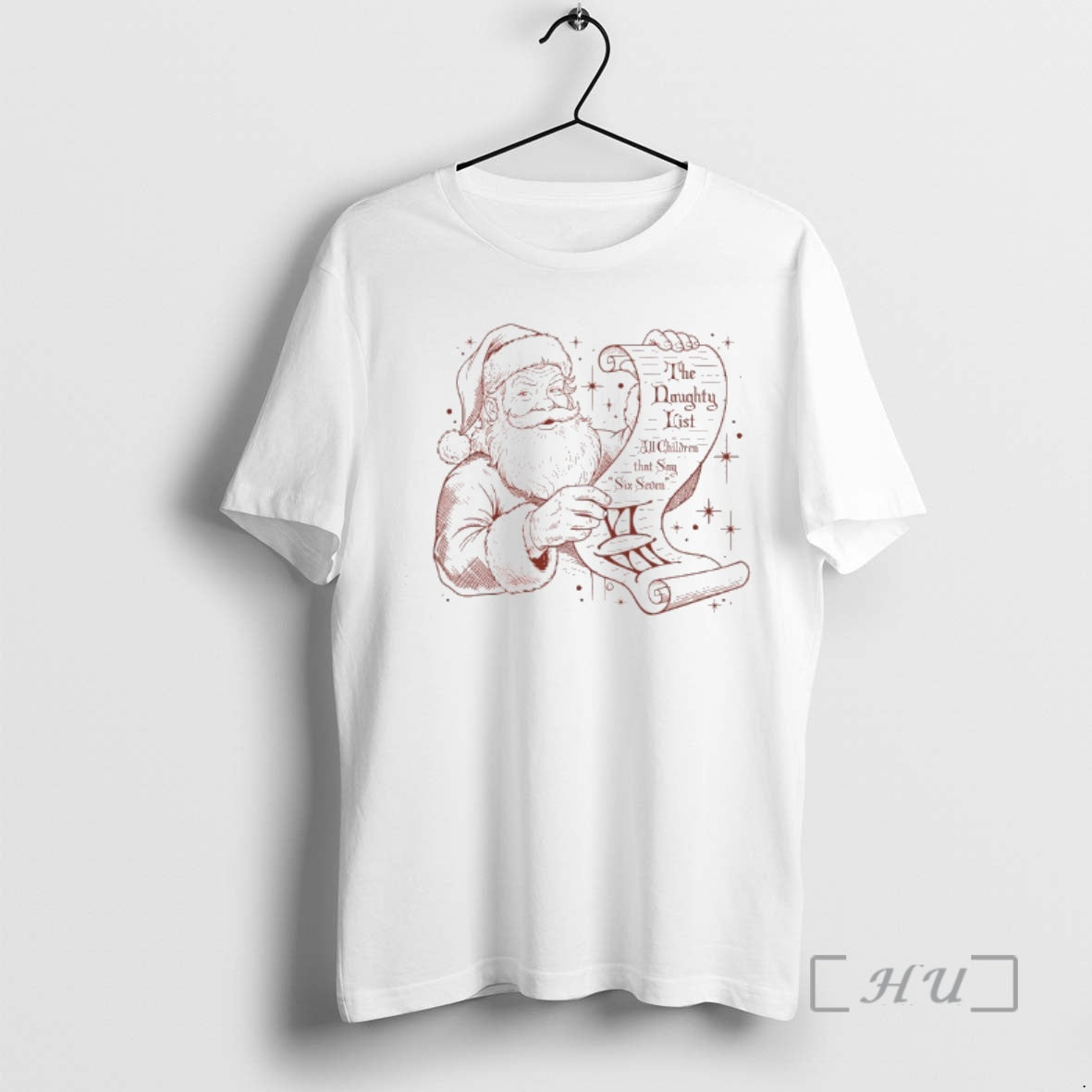 Officials Wanted Santa Claus The Naughty List All - Adult & Kids T-Shirts, Sweatshirts & Hoodies apparel design preview 1