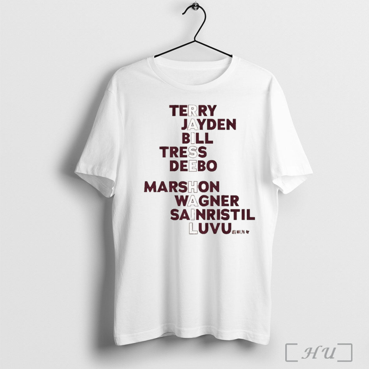 Officials Washington Commanders Terry Jayden Bill - Adult & Kids T-Shirts, Sweatshirts & Hoodies apparel design preview 1