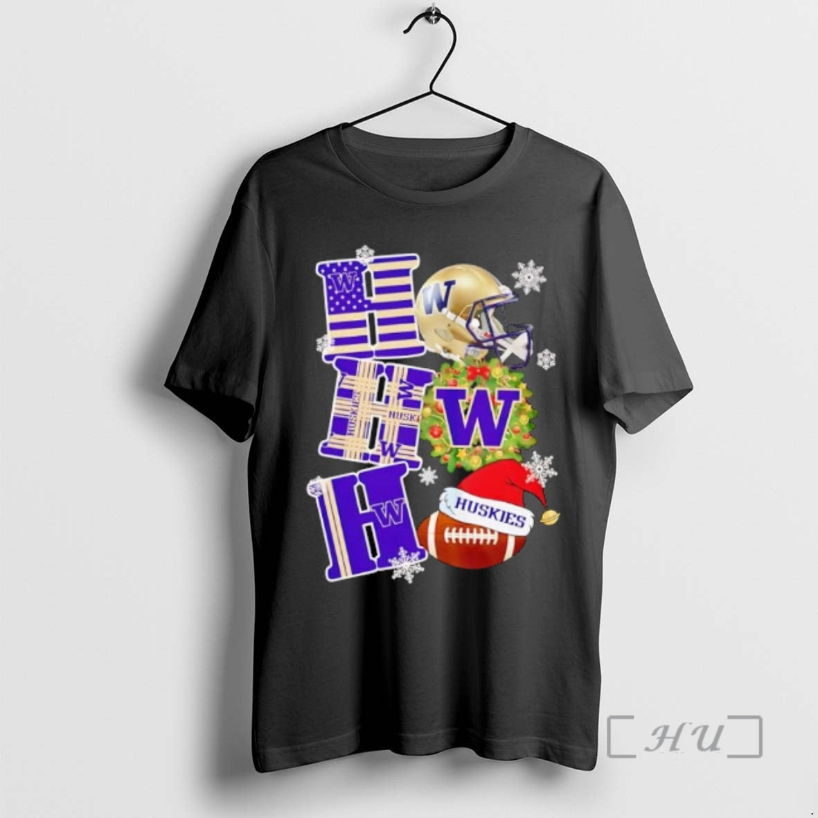 Officials Washington Huskies Ho Christmas - Adult & Kids T-Shirts, Sweatshirts & Hoodies apparel design preview 1
