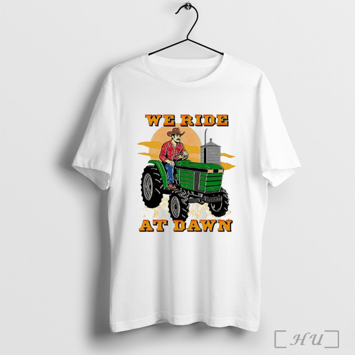 Officials We Ride At Dawn Tractor - Adult & Kids T-Shirts, Sweatshirts & Hoodies apparel design preview 1