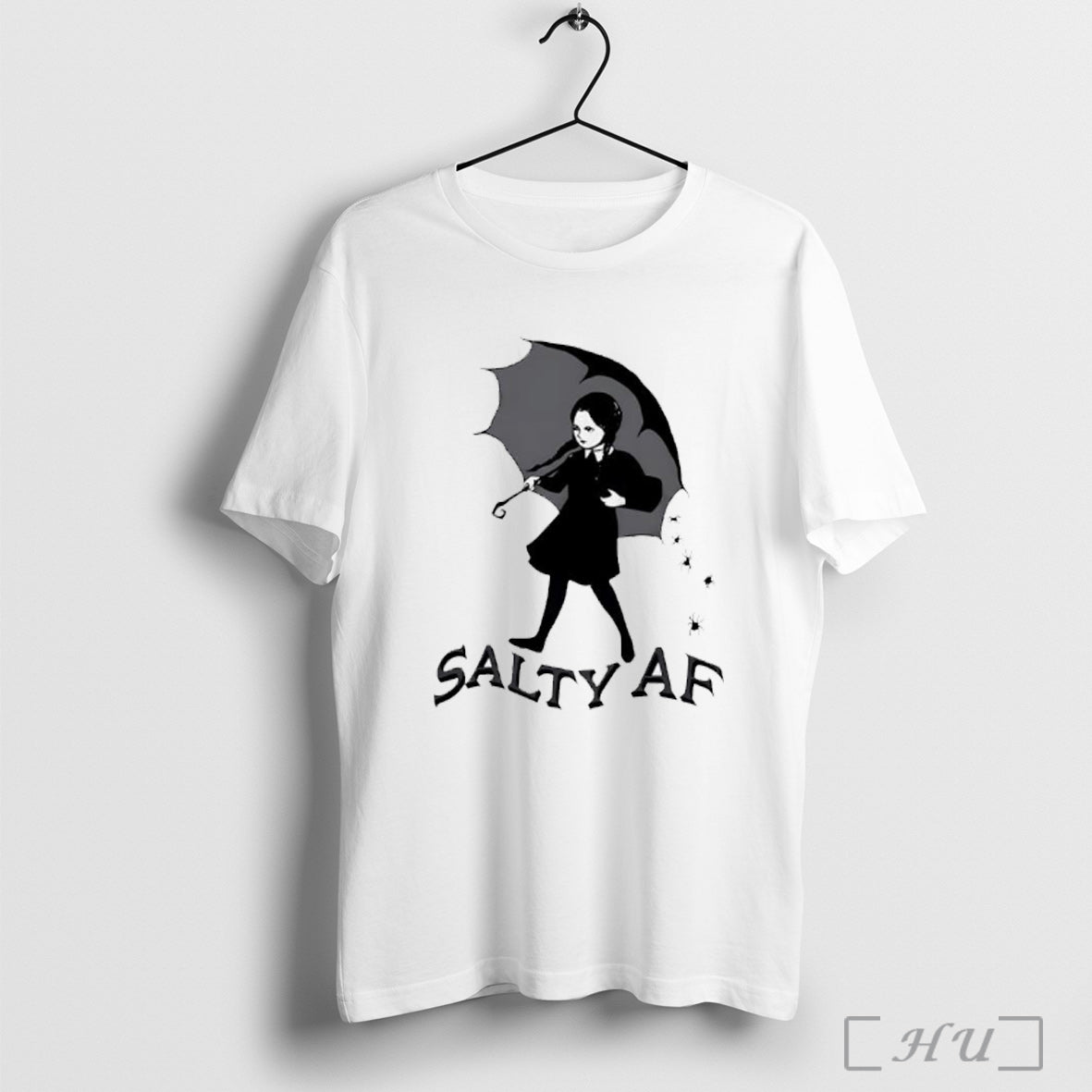 Officials Wednesday Addams Salty Af Graphic - Adult & Kids T-Shirts, Sweatshirts & Hoodies apparel design preview 1