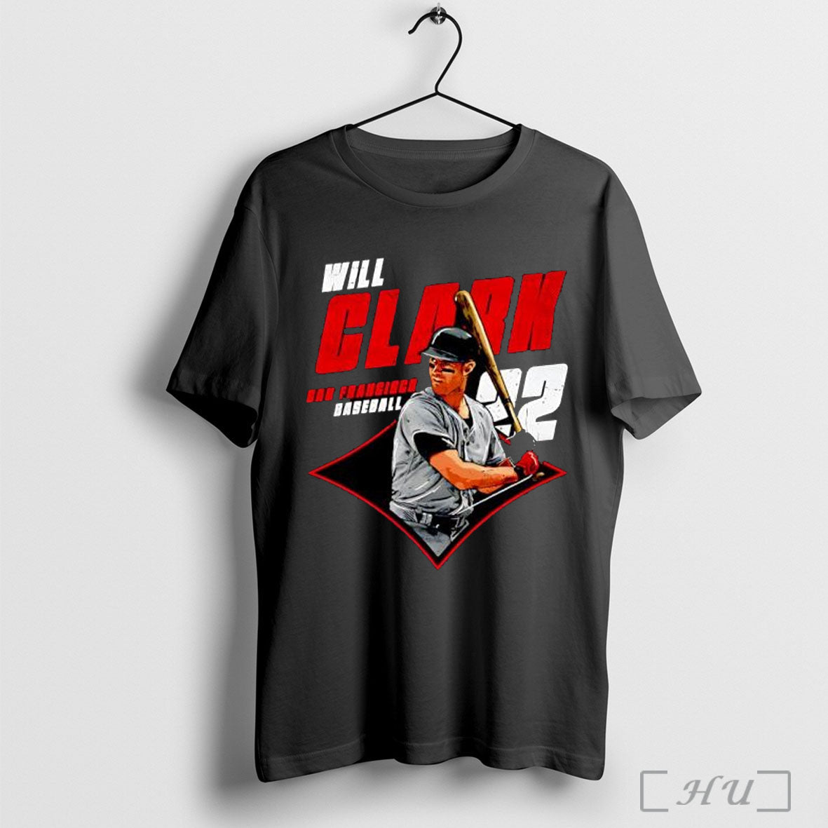 Officials Will Clark San Francisco Diamond Number 22 - Adult & Kids T-Shirts, Sweatshirts & Hoodies apparel design preview 1