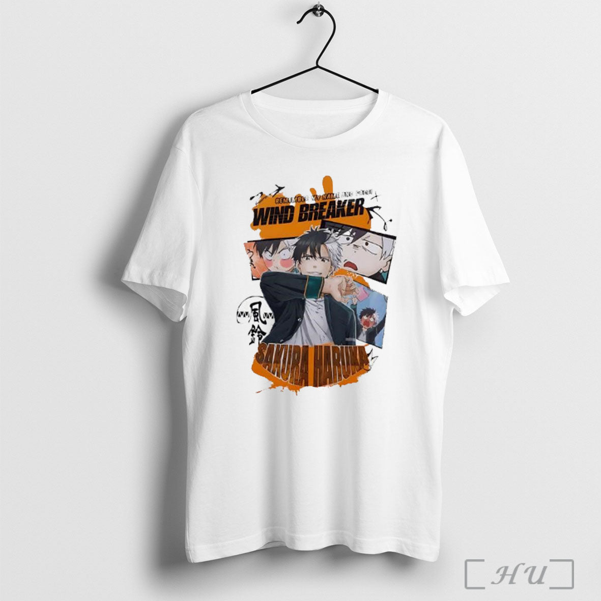 Officials Wind Breaker Sakura Haruka Panels - Adult & Kids T-Shirts, Sweatshirts & Hoodies apparel design preview 1