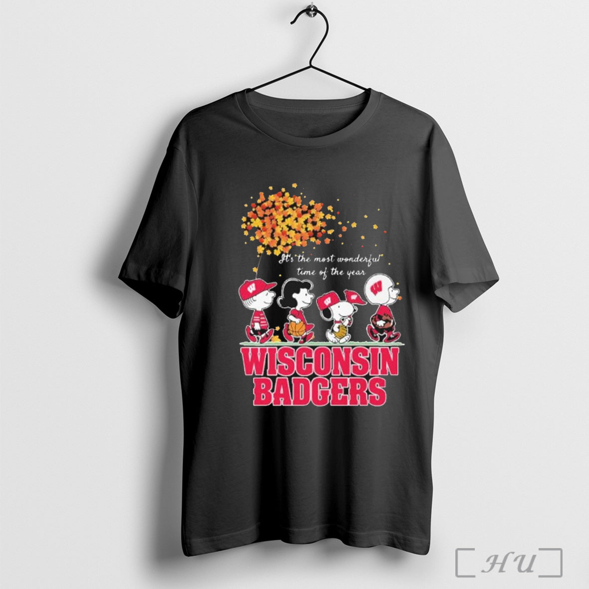 Officials Wisconsin Badgers And Peanuts Character Its - Adult & Kids T-Shirts, Sweatshirts & Hoodies apparel design preview 1