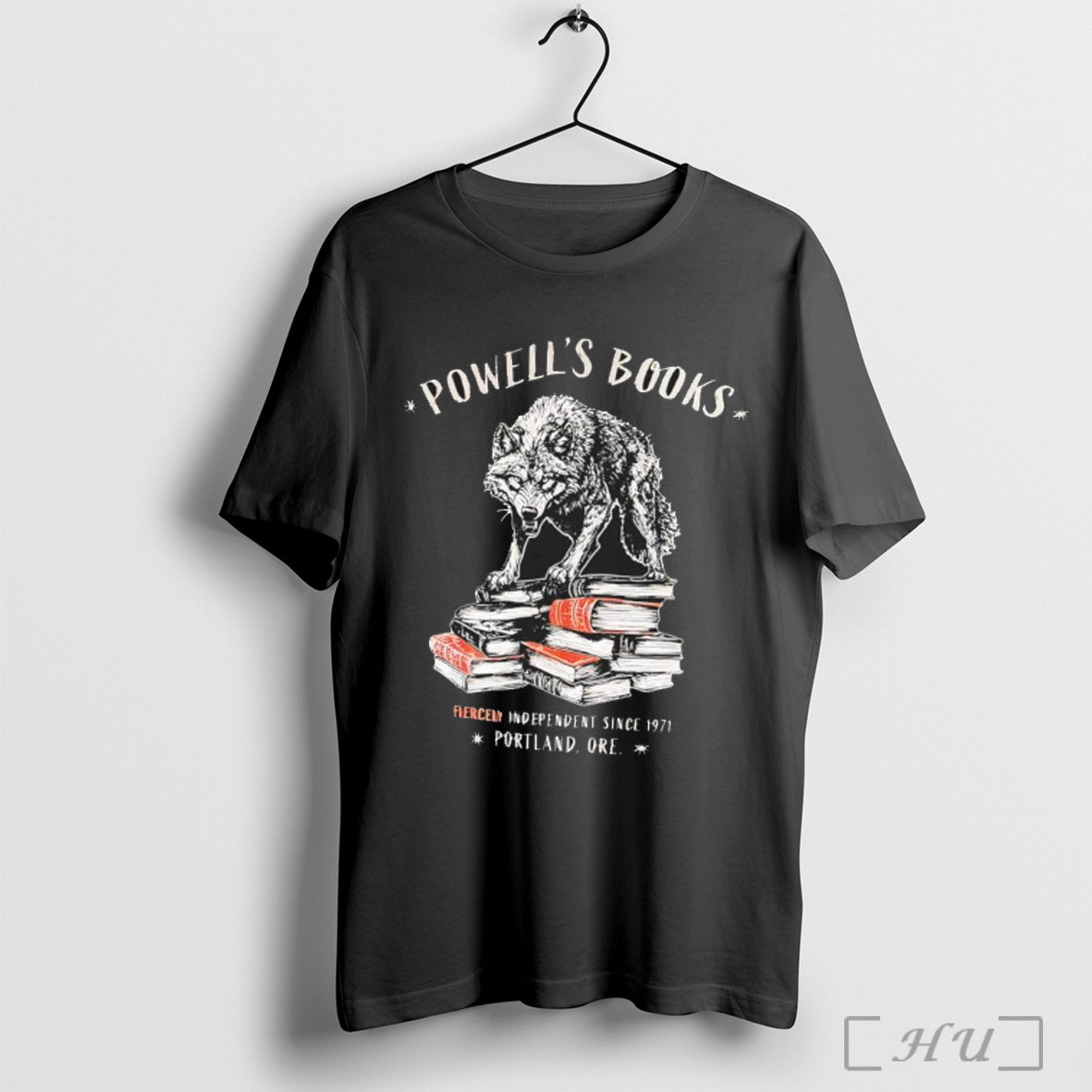 Officials Wolf Powells Books Fiercely Independent - Adult & Kids T-Shirts, Sweatshirts & Hoodies apparel design preview 1