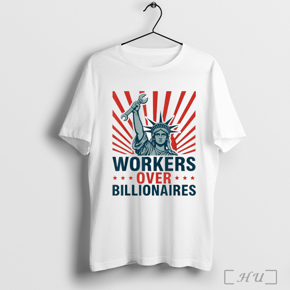 Officials Workers Over Billionaires Liberty Statue - Adult & Kids T-Shirts, Sweatshirts & Hoodies apparel design preview 1