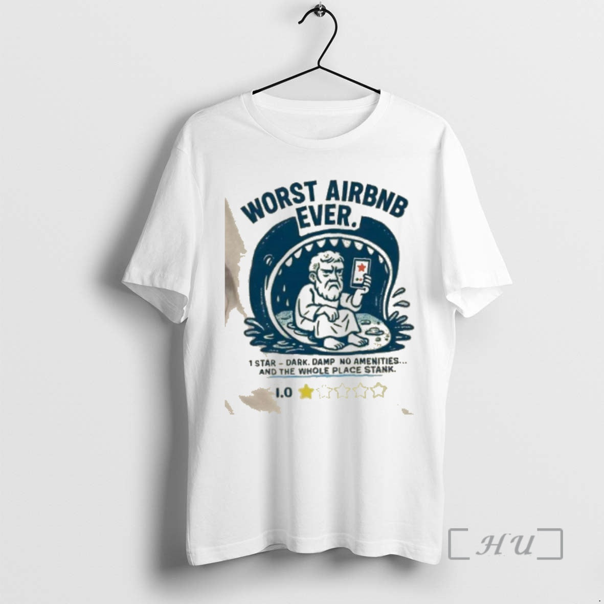 Officials Worst Airbnb Ever One Star - Adult & Kids T-Shirts, Sweatshirts & Hoodies apparel design preview 1