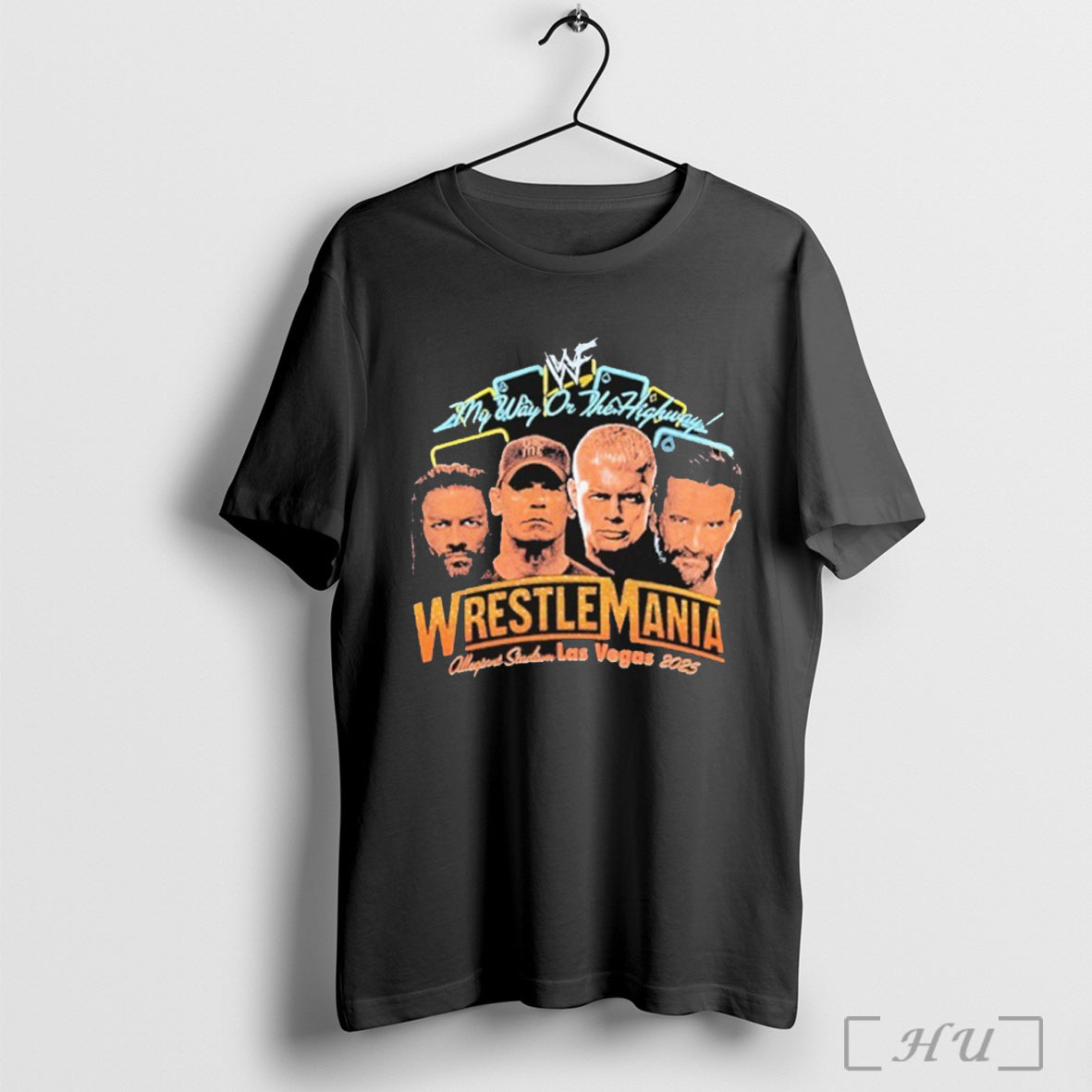 Officials Wrestlemania My Way On The Highway Stadium - Adult & Kids T-Shirts, Sweatshirts & Hoodies apparel design preview 1