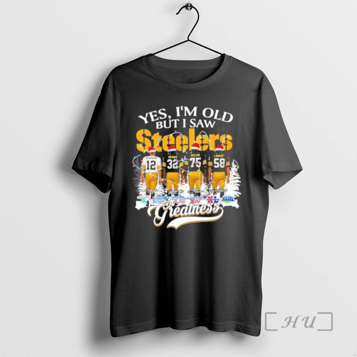 Officials Yes Im Old But I Saw Steelers Player - Adult & Kids T-Shirts, Sweatshirts & Hoodies apparel design preview 1
