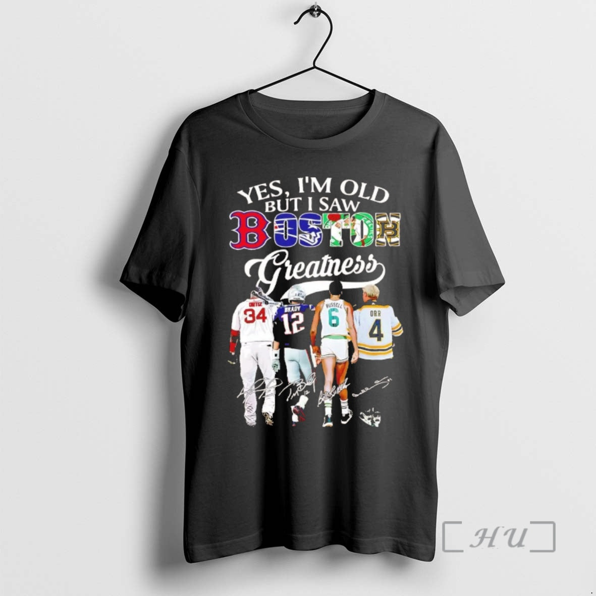 Officials Yes Im Old But I Saw Boston Sports Teams - Adult & Kids T-Shirts, Sweatshirts & Hoodies apparel design preview 1