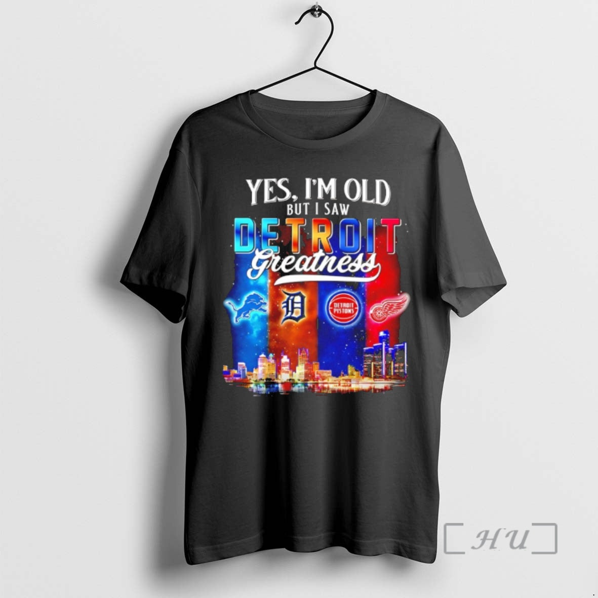 Officials Yes Im Old But I Saw Sports In Detroit - Adult & Kids T-Shirts, Sweatshirts & Hoodies apparel design preview 1
