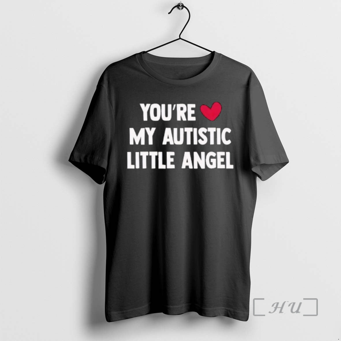 Officials Youre My Autistic Little Angel Heart - Adult & Kids T-Shirts, Sweatshirts & Hoodies apparel design preview 1