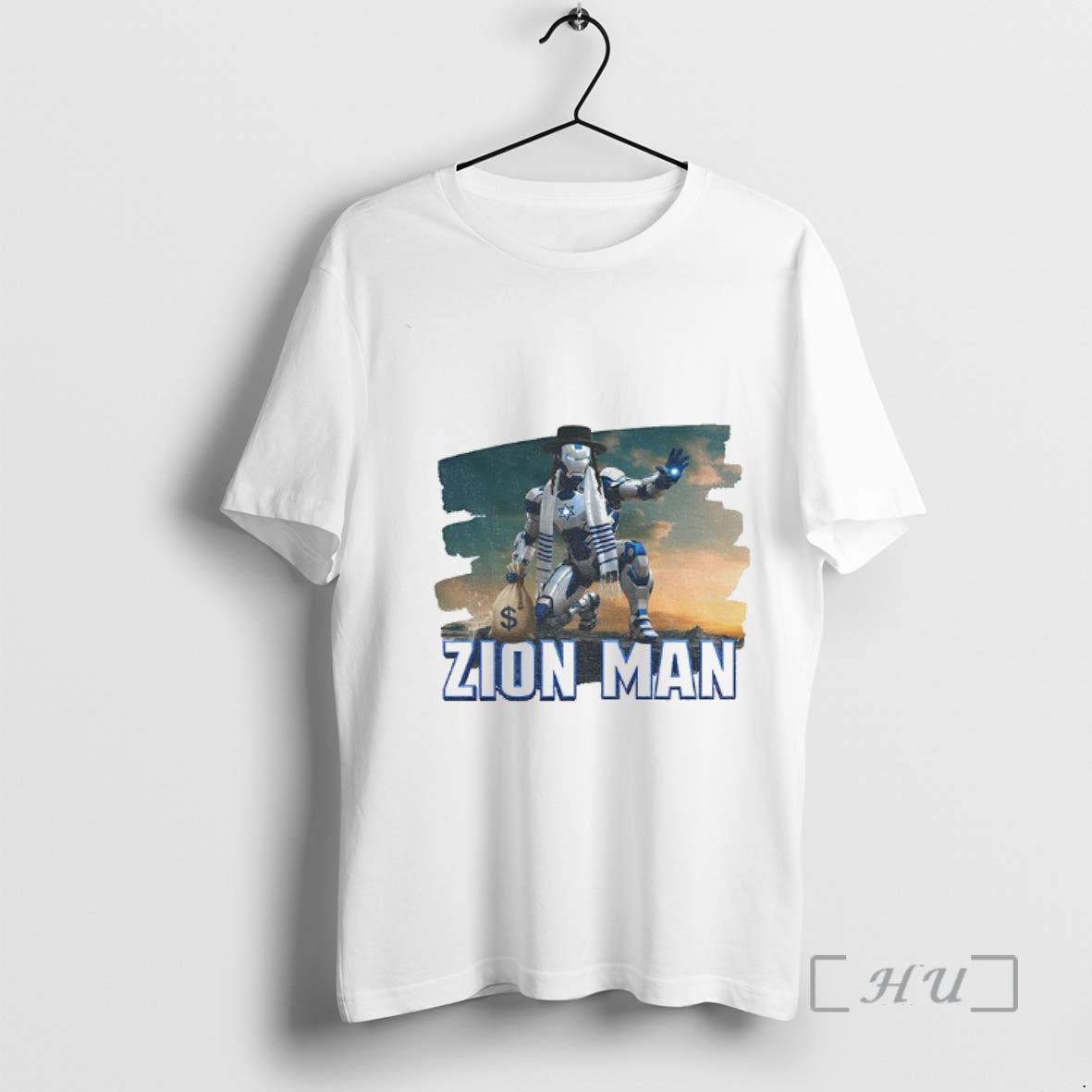 Officials Zion Man Iron Jewish Parody - Adult & Kids T-Shirts, Sweatshirts & Hoodies apparel design preview 1