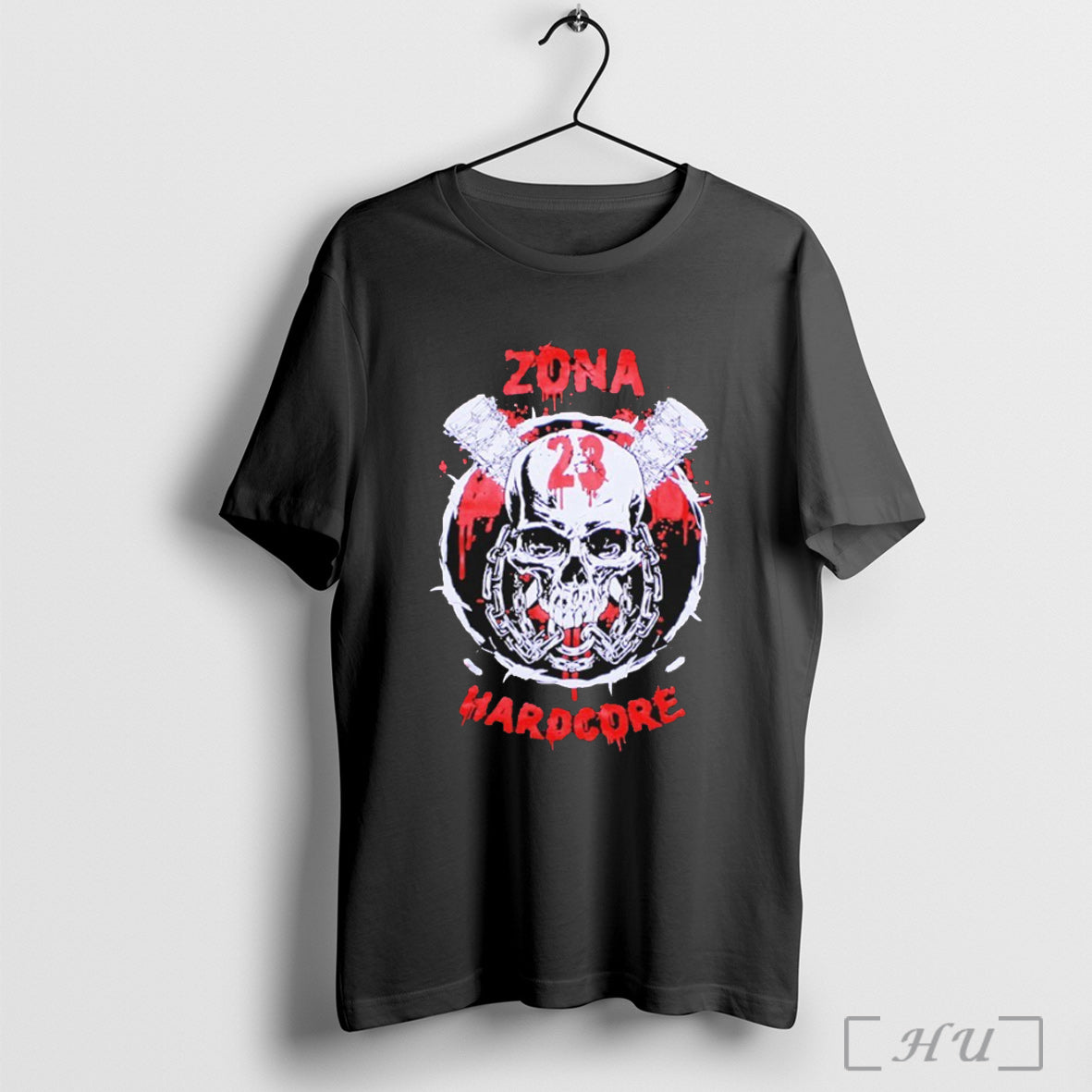 Officials Zona 23 Hardcore Skull Logo - Adult & Kids T-Shirts, Sweatshirts & Hoodies apparel design preview 1