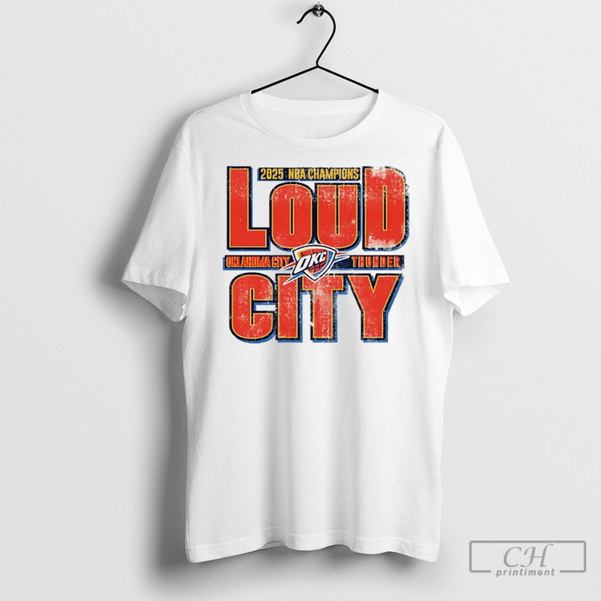 Oklahoma City Thunder 2025 Nba Champions Loud - Adult & Kids T-Shirts, Sweatshirts & Hoodies apparel design preview 1