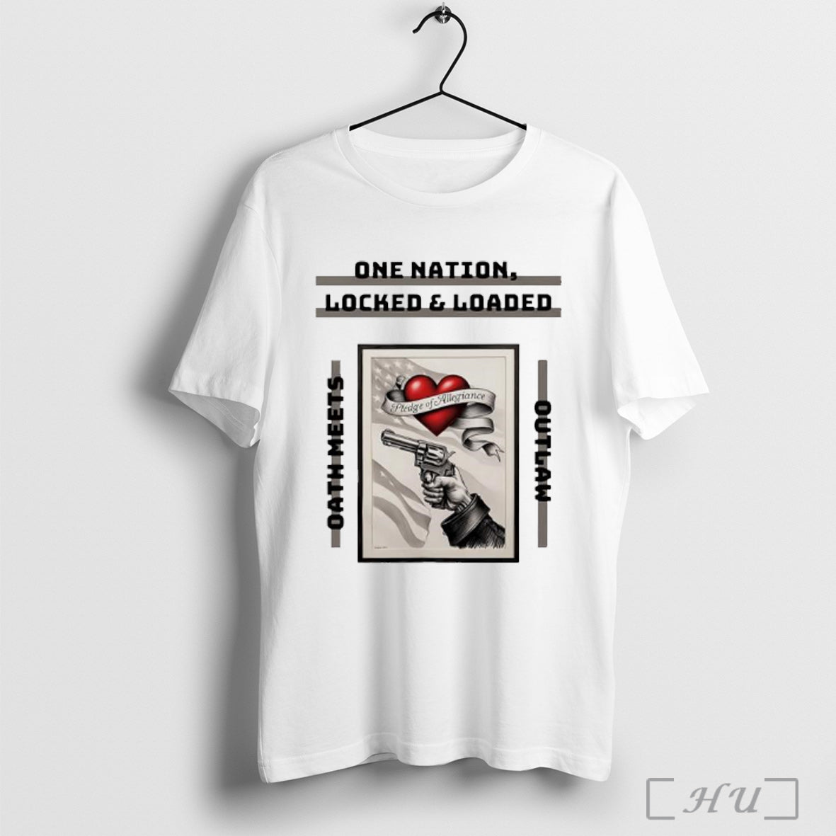 One Nation Locked And Loaded - Adult & Kids T-Shirts, Sweatshirts & Hoodies apparel design preview 1