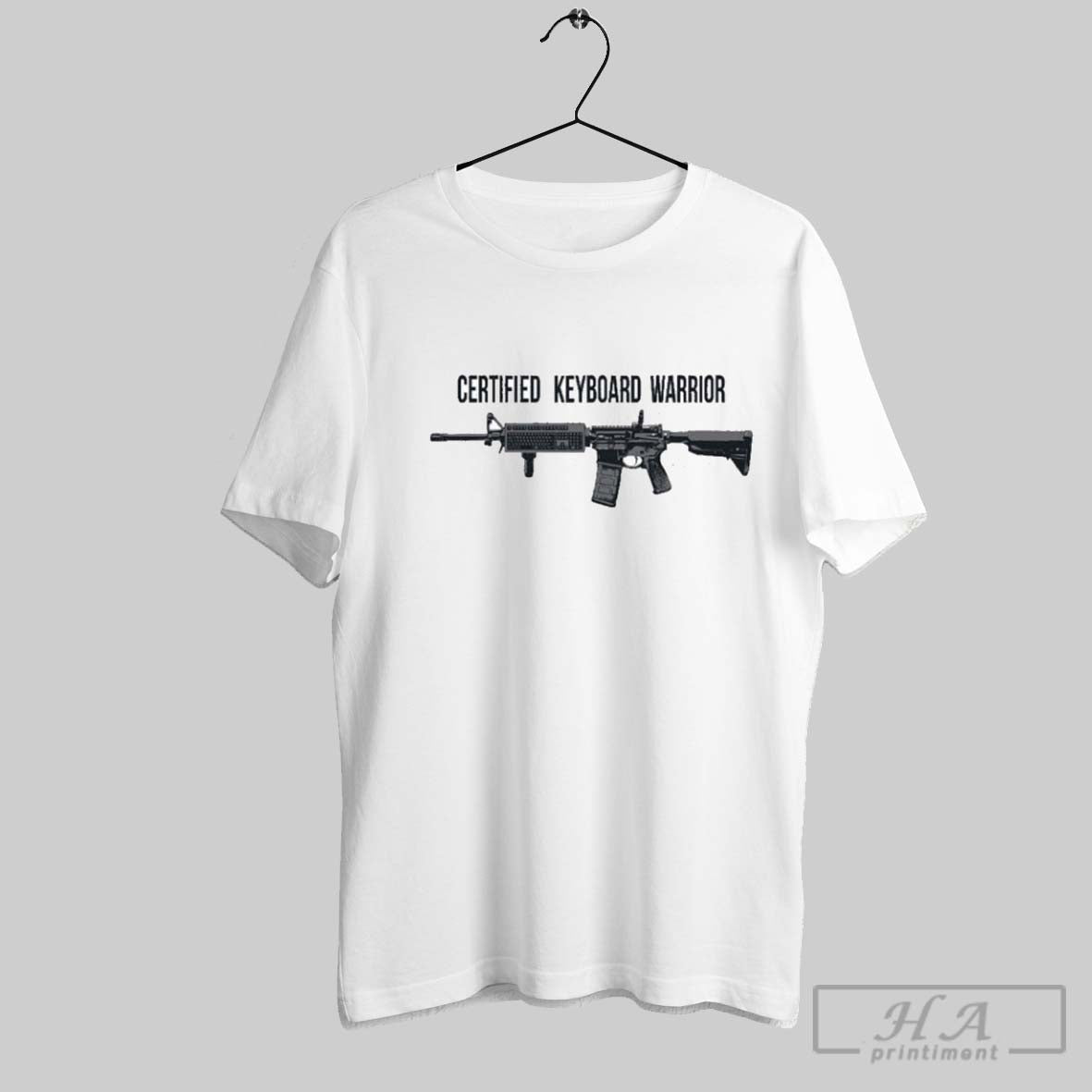 Operator Drewski Certified Keyboard Warrior - Adult & Kids T-Shirts, Sweatshirts & Hoodies apparel design preview 1