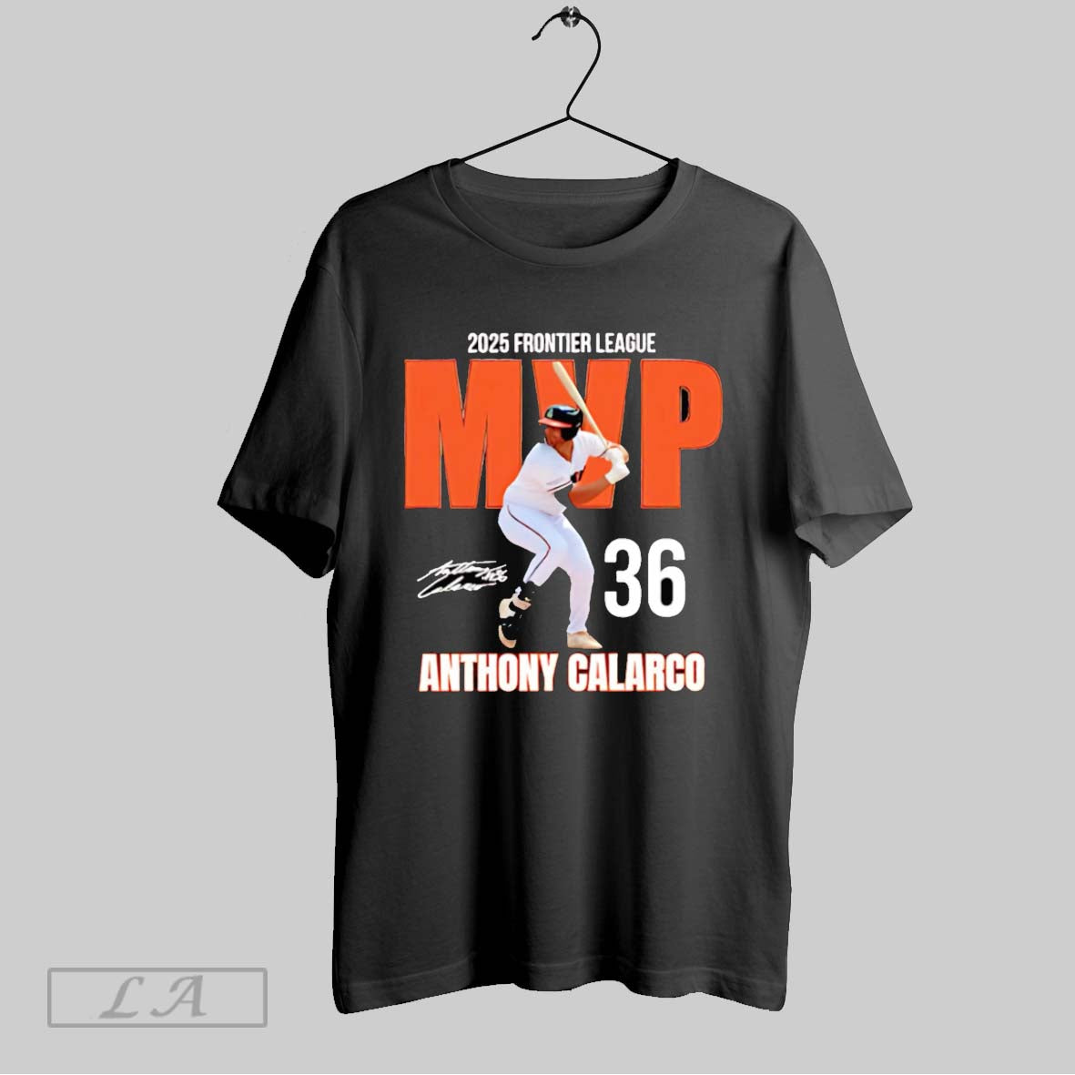 Original 2025 Frontier League Mvp Anthony Calarco - Adult & Kids T-Shirts, Sweatshirts & Hoodies apparel design preview 1