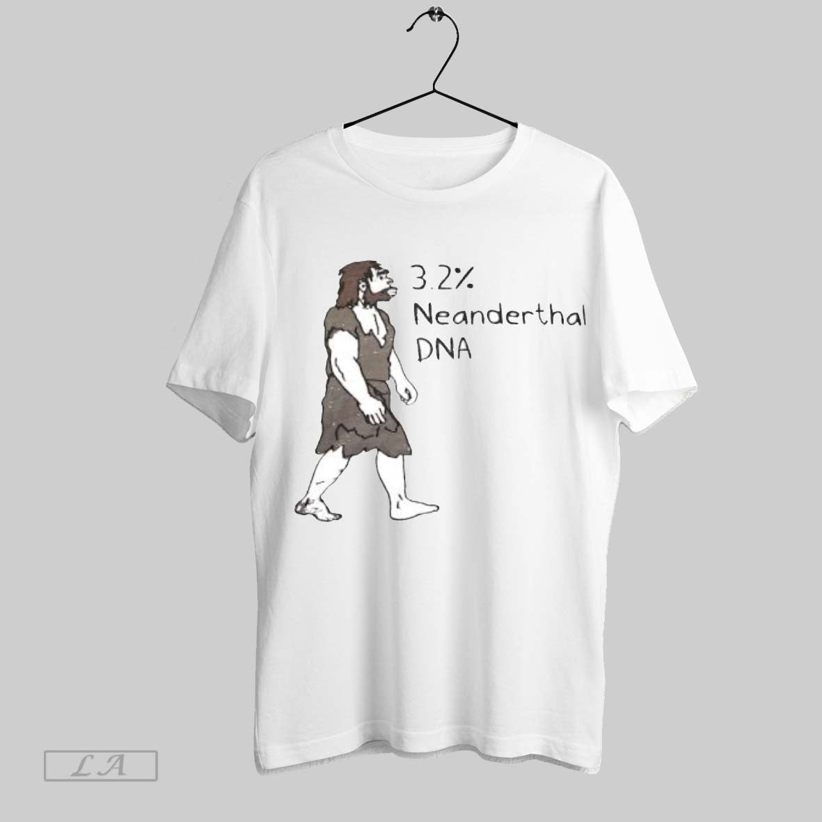 Original 3 2 Neanderthal Dna Funny Caveman - Adult & Kids T-Shirts, Sweatshirts & Hoodies apparel design preview 1