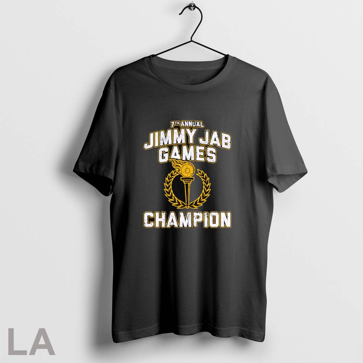 Original 7th Annual Jimmy Jab Games Champion - Adult & Kids T-Shirts, Sweatshirts & Hoodies apparel design preview 1
