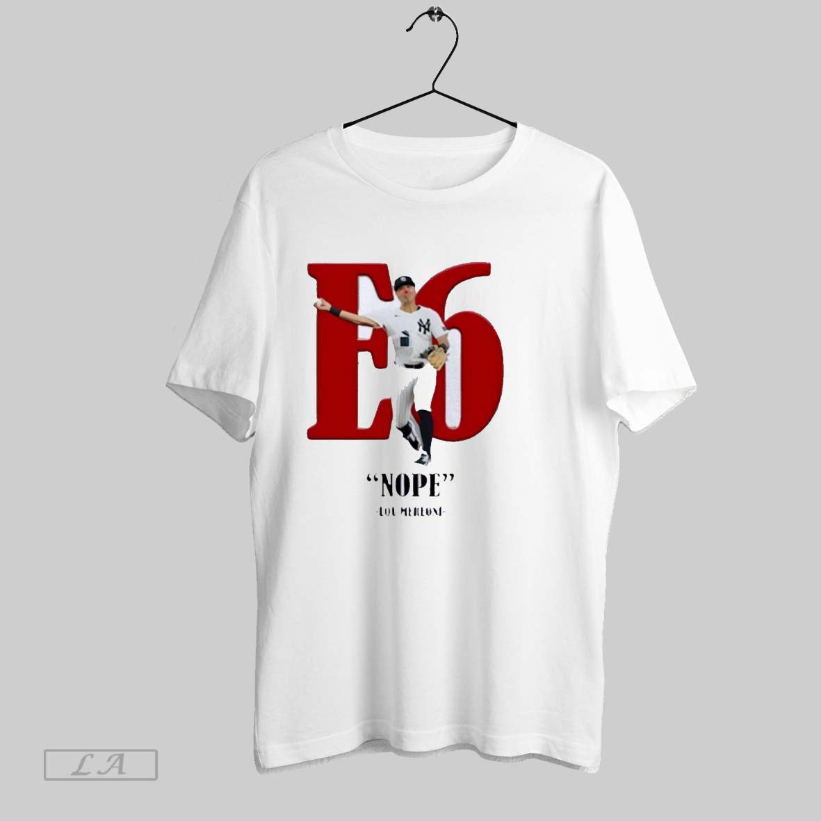 Original Aaron Judge New York Yankees Nope E6 Lou - Adult & Kids T-Shirts, Sweatshirts & Hoodies apparel design preview 1