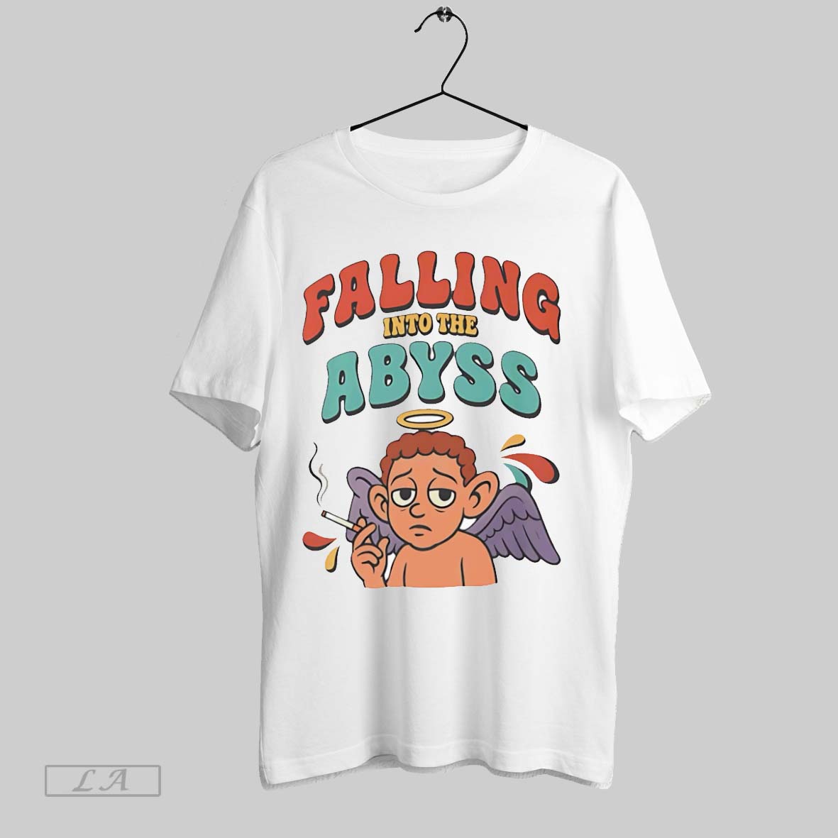 Original Abyssal Angel Falling Into The Abyss - Adult & Kids T-Shirts, Sweatshirts & Hoodies apparel design preview 1