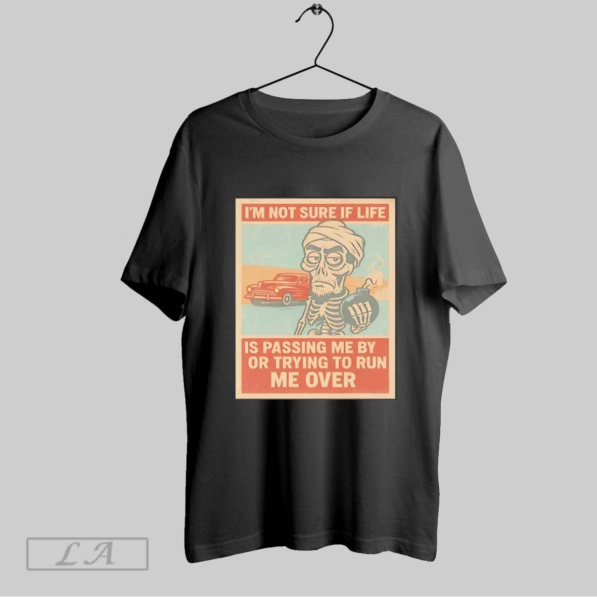 Original Achmed Im Not Sure If Life Is Passing Me - Adult & Kids T-Shirts, Sweatshirts & Hoodies apparel design preview 1