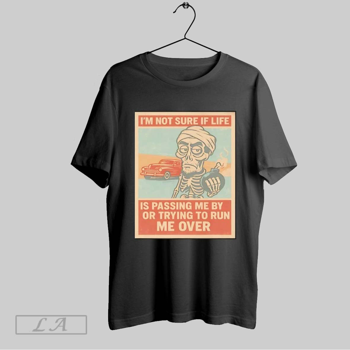 Original Achmed Im Not Sure If Life Is Passing Me - Adult & Kids T-Shirts, Sweatshirts & Hoodies apparel design preview 1