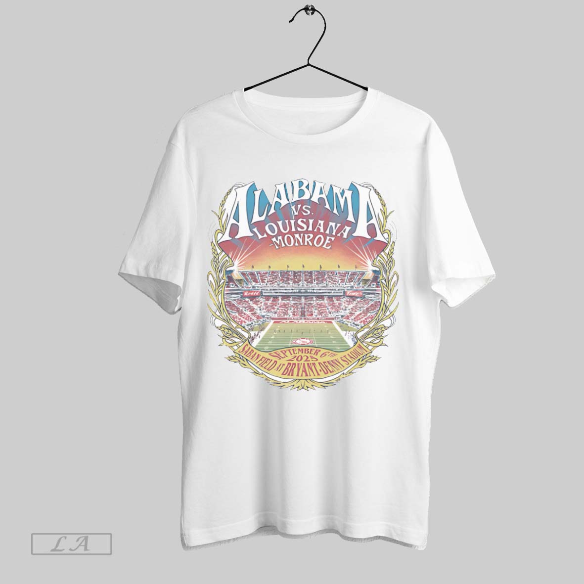 Original Alabama Vs La Monroe 2025 - Adult & Kids T-Shirts, Sweatshirts & Hoodies apparel design preview 1