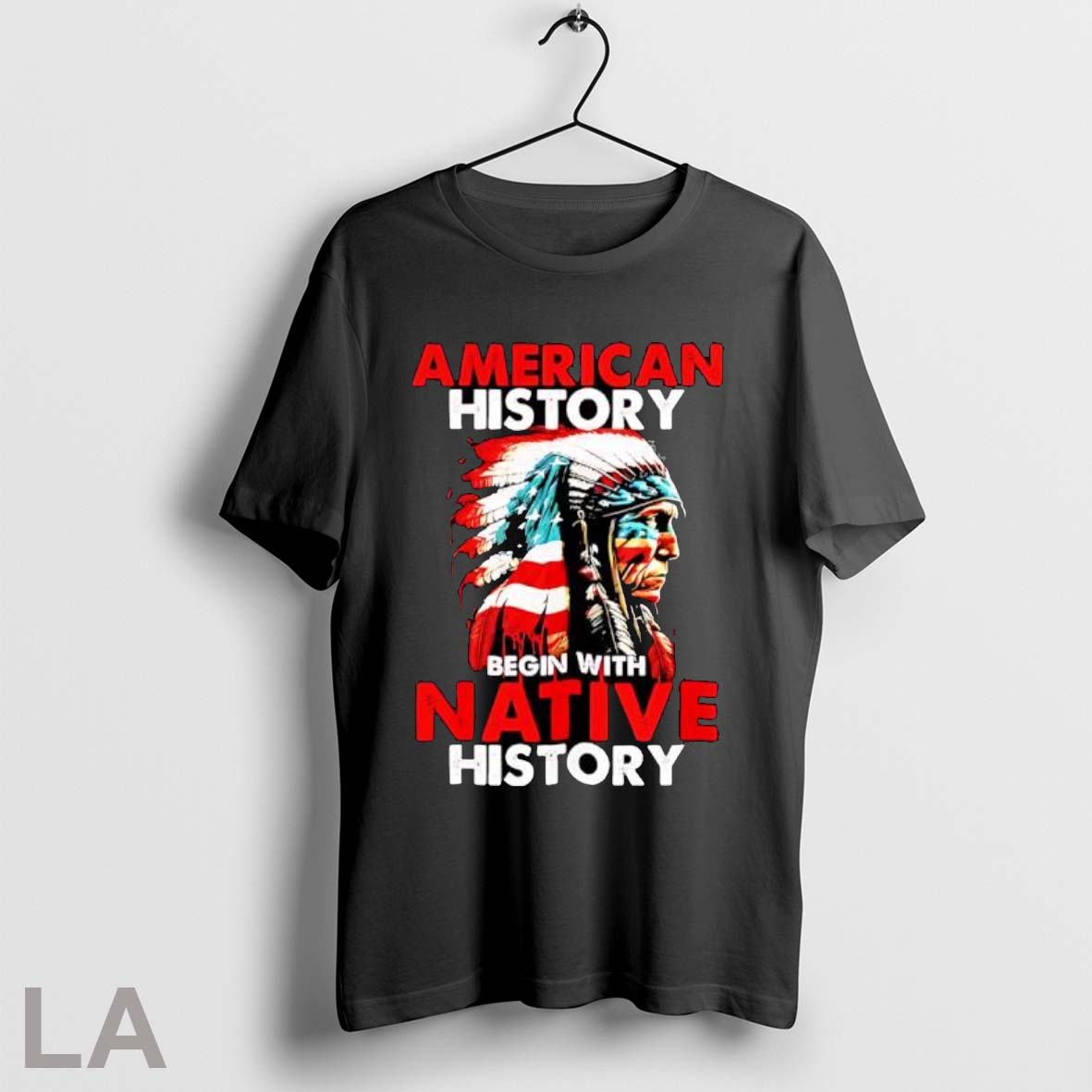 Original American History Begin With Native Graphic - Adult & Kids T-Shirts, Sweatshirts & Hoodies apparel design preview 1